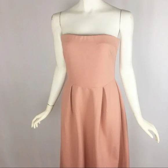 NWT Charles Henry Blush Peach Strapless Mini Dress Size Small - Picture 8 of 8